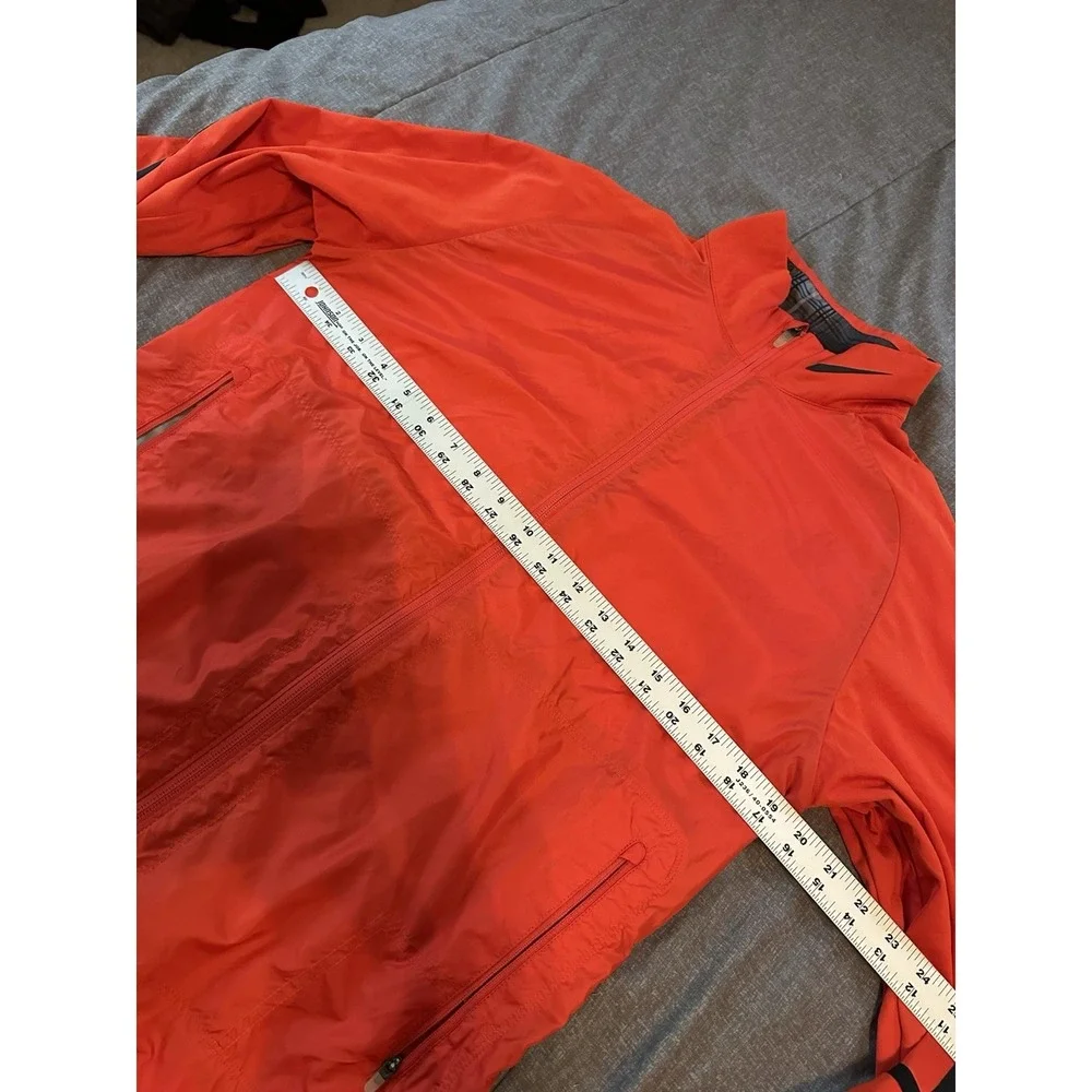 Nike Golf Jacket Red Womens Windbreaker S Running Jacket Athletic Athleisure Y2K
